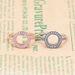 Women's Jewelry Floral Heart Ring With Hollow Design, Silver & Rose Gold Plated Brass, Elegant & Stylish For Daily Wear Or Gift Giving_ipsvogv.com