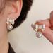 Spring New Sweet Bowknot Pearl Earrings For Women, Niche Design, High-end Luxury Silver Needle Ear Jewelry_ipsvogv.com