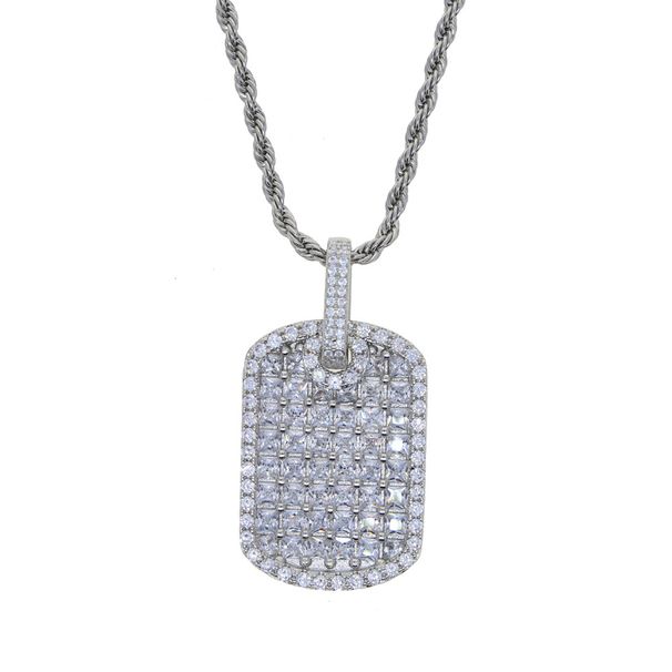 New Full Diamond Hip Hop Cube Pendant Trendy Men's Necklace_ipsvogv.com