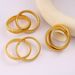 Women's Jewelry Stainless Steel Fashion Double Ring Gold Bracelet Personality Simple Cold Style Titanium Steel Retro Jewelry_ipsvogv.com