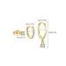 Women’s Jewelry Set Fashion Brass With Real Gold Plating Fashionable And Versatile Three Piece Earrings For Ladies With Zircon_ipsvogv.com