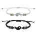 Alloy Tai Chi Woven Bracelet Couple Set with Diamond Woven Bracelet_ipsvogv.com