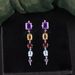 Personalized Medium And Long S925 Sterling Silver Inlaid Natural Topaz Crystal Earrings Colored Gemstone Earrings New Female_ipsvogv.com