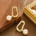Internet Celebrity's Exquisite Fashionable Asymmetrical Pearl With Shadow, Light Luxury And Niche Socialite Style Silver_ipsvogv.com
