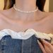 Baroque Pearl Necklace for Women Simp Fashion Collarbone Chain White Choker Necklaces Designer Wedding Jewelry_ipsvogv.com