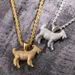 Men's Jewelry Hip Hop Personality Trendy Pendant Micro Inlaid Zircon Solid Double Sided Goat Necklace Jewelry_ipsvogv.com