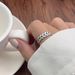 S Silver Year Peace Wheat Ear Pattern Open Ring Simple, Exquisite, Fashionable, Personalized INS Style Autumn/Winter_ipsvogv.com