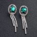 Wedding full diamond bride set chain European and American high-grade earrings necklace wedding accessories_ipsvogv.com