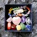 Natural Crystal Jade Colorful Stone Combination Set Pink Crystal Heart Hexagonal Pendant Pieces Multi color Matching Gift Box_ipsvogv.com
