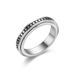 Star Moon Titanium Rotating Men's Stainless Steel Couple Ring_ipsvogv.com