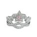 Star Pink Super Sparkling Diamond Inlaid Zircon Open Ring, Light Luxury Bow, Niche Design, Fairy Tale Girl Heart Ring_ipsvogv.com