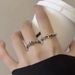 Graffiti Mobius Love Cross Fashion Simple Exquisite Ring High End Versatile Jewelry_ipsvogv.com