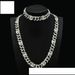 Hip hop men's oval simple full diamond necklace bracelet trend men's accessory chain_ipsvogv.com