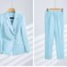 Women's Clothing High end professional pants suit white suit jacket suit fashionable business formal wear female beautician work clothes trend_ipsvogv.com