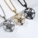 Retro Style Satan Goat Pentagram Titanium Steel Personality Trend Wear Necklace Pendant_ipsvogv.com
