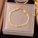 Japanese And Korean Sports Style Men's Domineering Titanium Chain Bracelet, Thick Stainless Steel OT Buckle Bracelet_ipsvogv.com