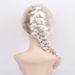 Children's Day Halloween Christmas girl performance cos princess silver hair braided long curly hair_ipsvogv.com