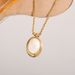 Meichen French Natural White Fritillaria Necklace For Women With Light Luxury And High Grade Sense, Non Fading Collar_ipsvogv.com