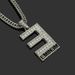 New Hip Hop Letter E with Diamond Pendant Fashion Necklace_ipsvogv.com