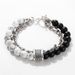 Source Jewelry Fashion Punk Style Frosted Stone Chain Combination Geometric Men's Bracelet Bracelet Accessories Men_ipsvogv.com