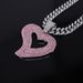 Unisex Alloy Necklace Men And Women's New Big Heart Pendant Hip Hop Personality Fashion Rap Diamond Pendant_ipsvogv.com