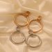 Fashion High-end Jewelry Niche Geometric Prismatic Iron Tube Gold-plated Twist Earrings_ipsvogv.com