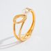 European And American Jewelry Hip-hop Irregular Alloy Open Personalized Dia Inlaid Pearl O-shaped Bracelet Set_ipsvogv.com
