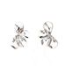 Ladies' flower niche and high-end design, fan-shaped earrings, versatile earrings_ipsvogv.com