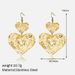 Women’s Jewelry Set Fashion Hollow Heart Tassel Earrings Personality Versatile Gold Plated Stainless Steel Earrings Light Luxury High End_ipsvogv.com