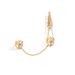 Adornment Gothic Hollow Conical Nail Set With Finger Ring, Niche Metal Tassel Ring For Women_ipsvogv.com