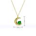 Gold Plated Sun & Moon Pendant Necklace - Copper Hollow Design, Micro Inlaid Zircon, Personalized Jewelry Gift For Women_ipsvogv.com