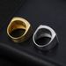 New 316 Stainless Steel/Titanium Steel Gold-Plated Full Diamond Cross Hip-Hop Men's Ring_ipsvogv.com
