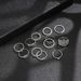 Eye 8 Full Diamond Cross 12 Combination Set Joint Ring_ipsvogv.com