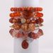 Bohemian Stacked Natural Glass Mixed Crushed Stone 5PCS Women's Bracelet Set_ipsvogv.com