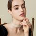 Fashionable jewelry Bohemian style multi-layer neckla with three and five layers of small pearl_ipsvogv.com