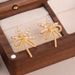 Brilliant Nebula Earrings Summer High End Starlight Snowflake Earrings Versatile Meteor Light Luxury High End Women's Jewelry_ipsvogv.com