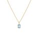 Women's Jewelry Sky Blue Topaz Sterling Silver Necklace Simple Versatile Niche Design Light Luxury Natural Stone Clavicle Chain_ipsvogv.com