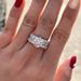 Cao Shi Fashion Trend Bridal Engagement And Wedding Three Sets Of Rings Proposal Geometric Ring_ipsvogv.com
