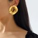 E11869 Exaggerated Large Circle ZA Creative Alloy Irregular Geometry Cold Wind Earrings_ipsvogv.com