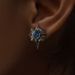 Eight Pointed Star Men's Trendy Blue, High-end, Simple And Versatile Earrings, Women's Hip-hop Personalized,_ipsvogv.com