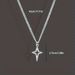 Cross Necklace, Hip-hop Minimalist Punk Personality, Male Couple Pendant, Female Accessory, Star Versatile, Cool Style_ipsvogv.com