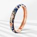 Dai Li's New Enamel Oil Drip Bracelet Ethnic Style Fashion Floral Open Bracelet Children's Birthday Gift_ipsvogv.com