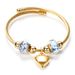 diy bracelet hot ins female titanium steel bracelet open love bracelet transshipment bead bracelet for men and women_ipsvogv.com