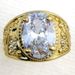 Size 8-15 Jewelry Man's Ring Marriage Engagement Vacuum Plating R283 Ring White_ipsvogv.com