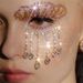 Rhinestone tassel eye mask for women, Bohemian style, exaggerated personality, versatile accessories, Eye mask_ipsvogv.com