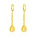 Water Droplet Sand Gold Earrings With A Light Luxury High-end Feel, Fashionable And Simple Temperament, Versatile_ipsvogv.com