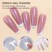 Nail Stamper Clear Silicone Head For France nail maincure with Cap Nail Art Stamping PlateTransparent Nail Stamper Templates_ipsvogv.com
