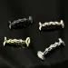 YOUNGX Hip Hop Glossy Tooth Caps Fangs Gold Sier Black Color Bottom Teeth Grillz Braces For Women Men Jewelry Dental_ipsvogv.com