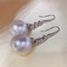 Cao Shi Baroque Style Pearl Earrings Gentle Style Zircon Earrings Elegant Women's Party Wear Accessories_ipsvogv.com