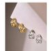 Women's Jewelry Wave Hollow Gold Earrings Niche Light Luxury High End Earrings_ipsvogv.com